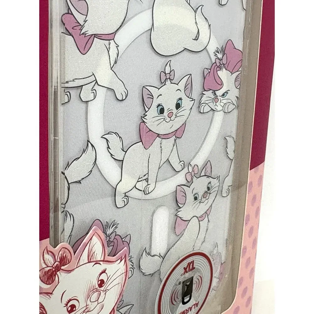 Disney Marie Aristocats iPhone 13/14/15 Case Skinny Dip Pink White Glitter NIB